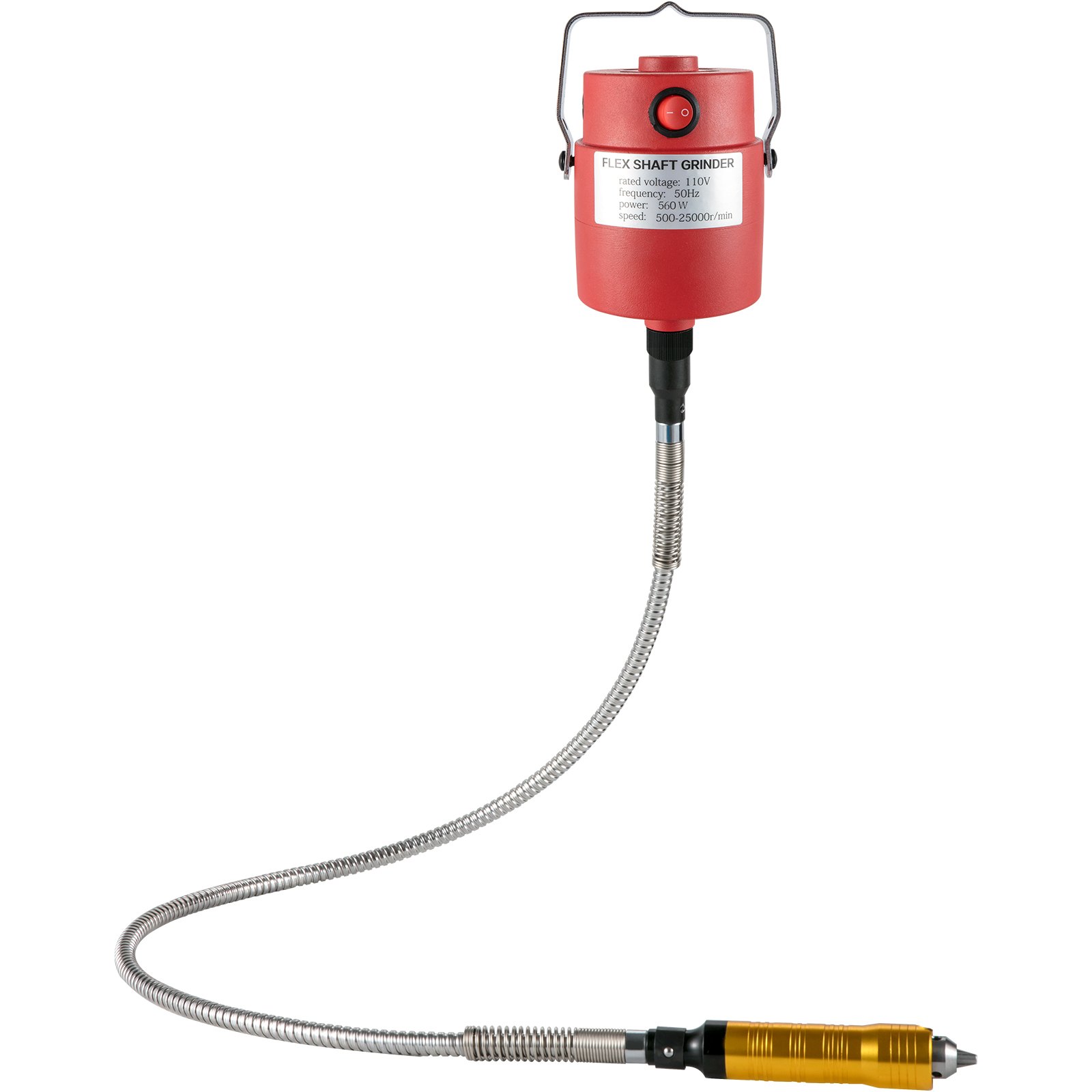 VEVOR Flex Shaft Grinder 560W Rotary Tool with 1/4" 3Jaw Chuck