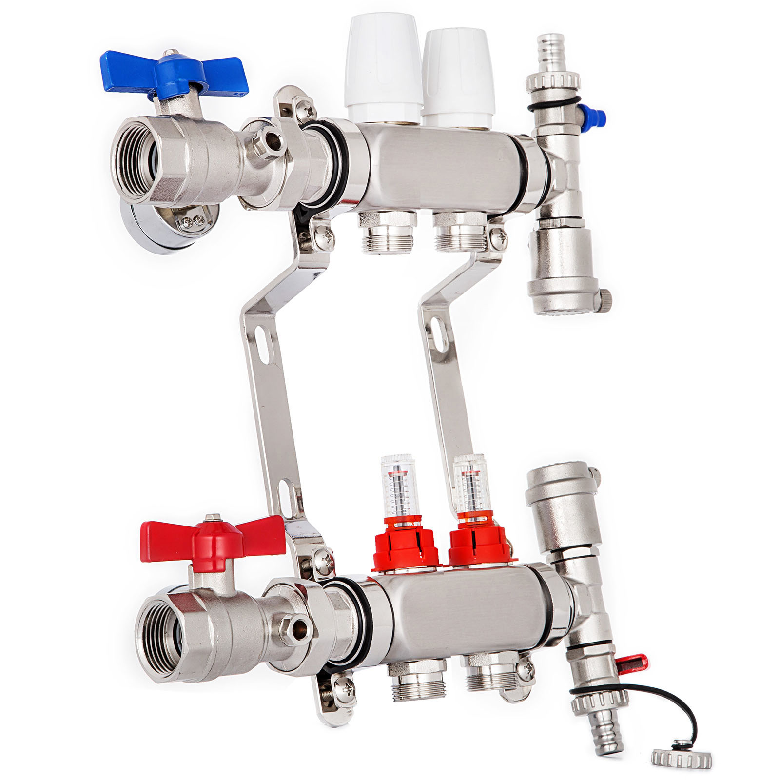 VEVOR 2branch Pex Radiant Floor Heating Manifold Set Leakproof
