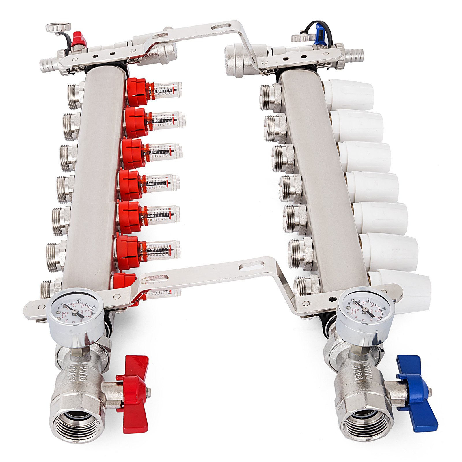 VEVOR 7branch/loop Pex Radiant Floor Heating Manifold Set Vertical Safe Pro VEVOR EU