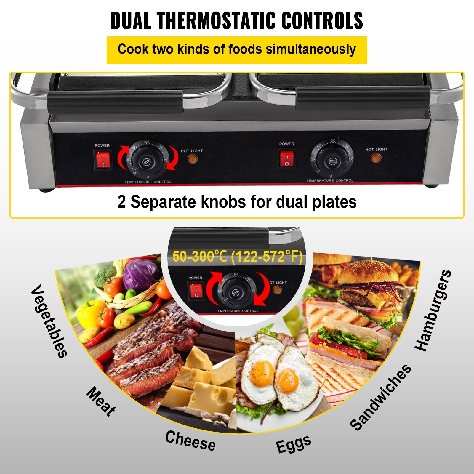 Commercial Panini Press Grill Commercial Panini Grill Double Half