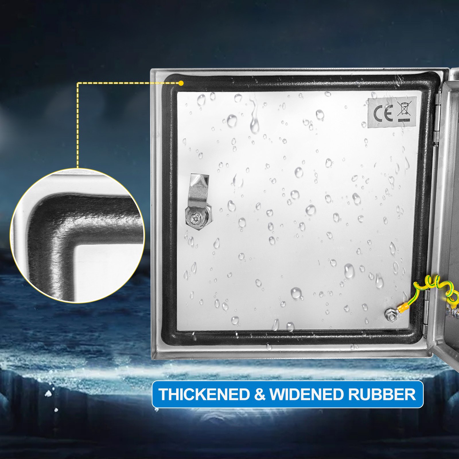 VEVOR NEMA Stainless Steel Enclosure, 12 x 12 x 8'' NEMA 4X Steel