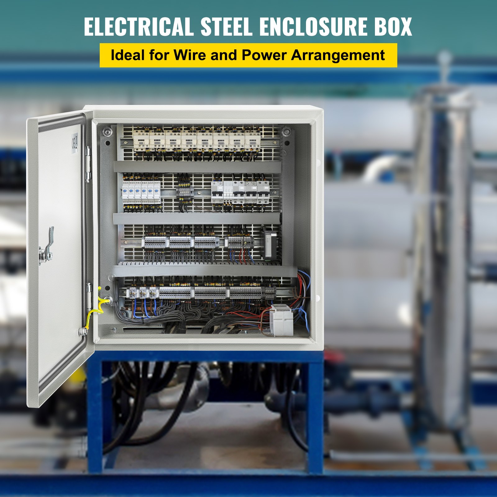 VEVOR Steel Electrical Box 16 x 16 x 8" Electrical Enclosure Box