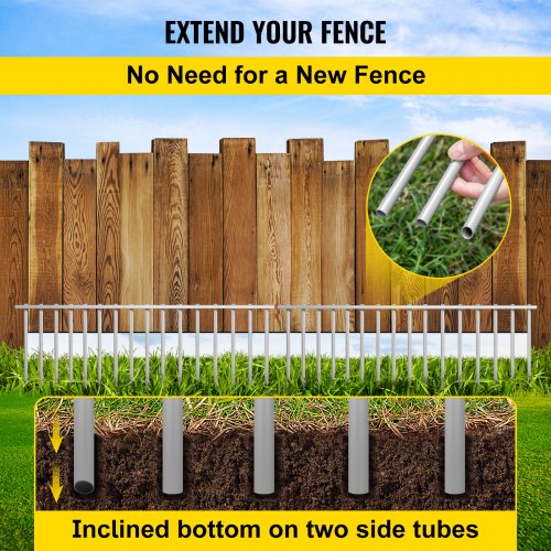 VEVOR 10 Pack Animal Barrier, 8"x32" Dog Fence Barrier, Q235 Iron No