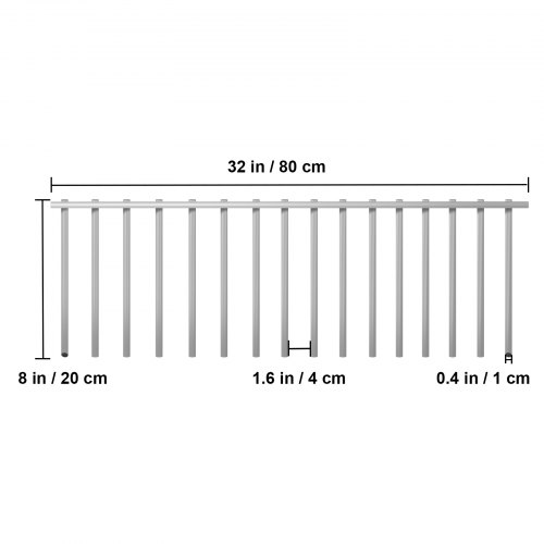 Vevor 4 Pcs Animal Barrier Dog Fence Gap Barrier 8"x32" No Dig Under