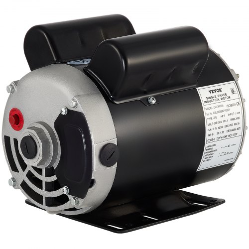 VEVOR Air Compressor Electric Motor, 5 HP SPL 3450 RPM, 208-230 Volt 3. ...