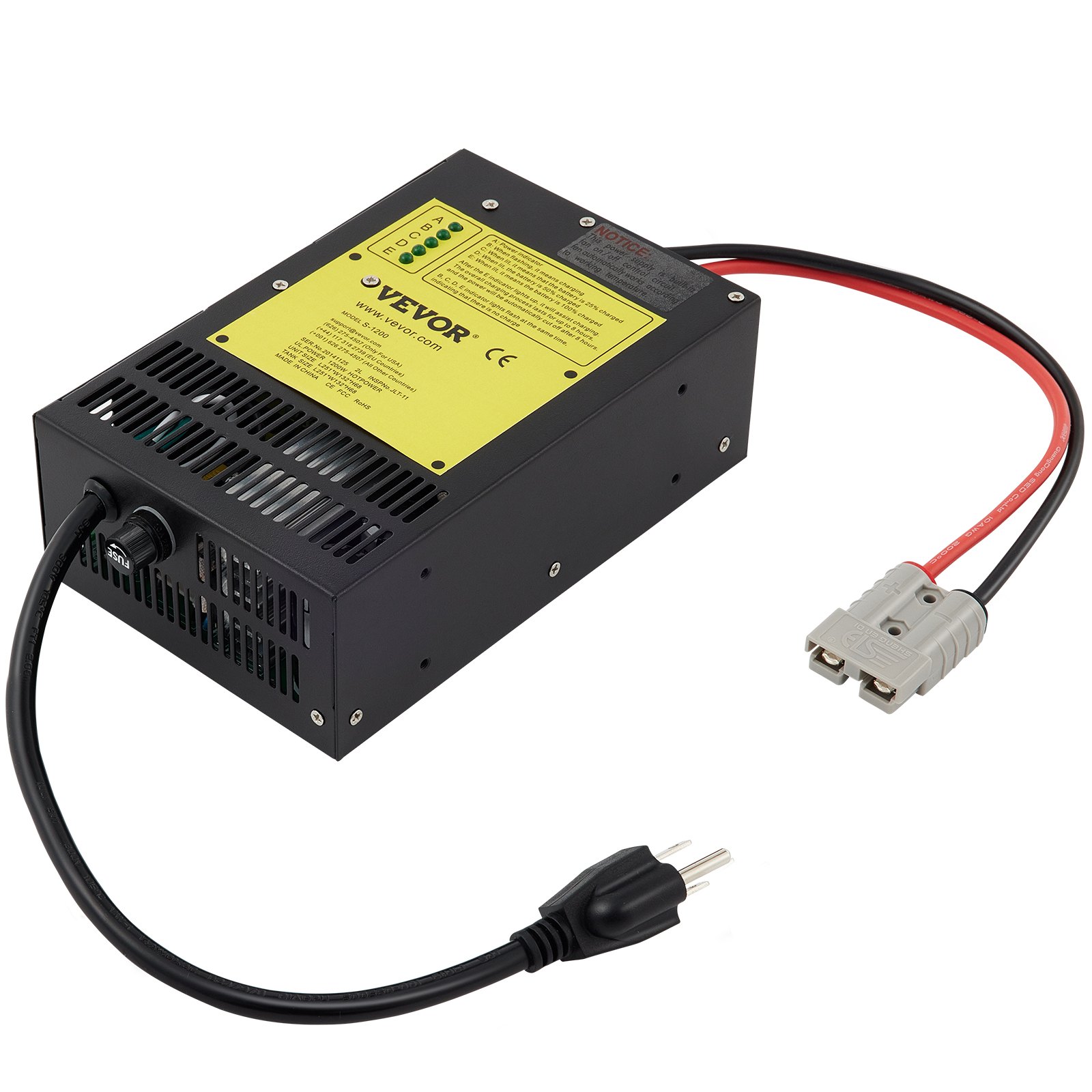 VEVOR 60 Amp RV Power Converter Charger, 110 Volt AC to 12 Volt DC