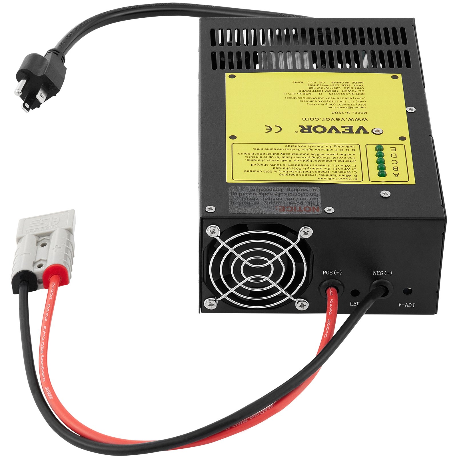 VEVOR 60 Amp RV Power Converter Charger, 110 Volt AC to 12 Volt DC