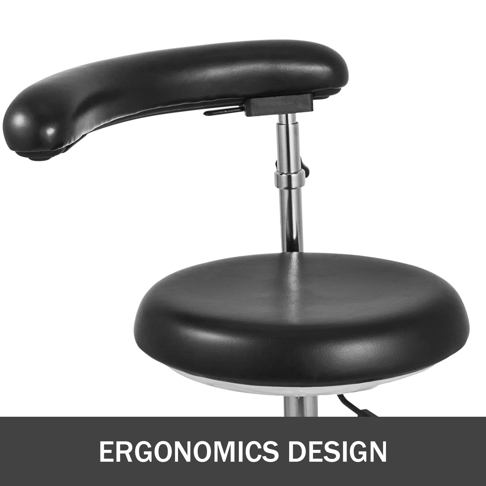VEVOR Medical Dental Stool Dentist Chair with 360 Degree Rotation