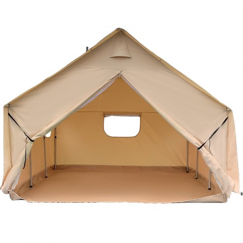 VEVOR Canvas Wall Tent Canvas Tent 10x12 Ft Wall Tent 8 Persons For
