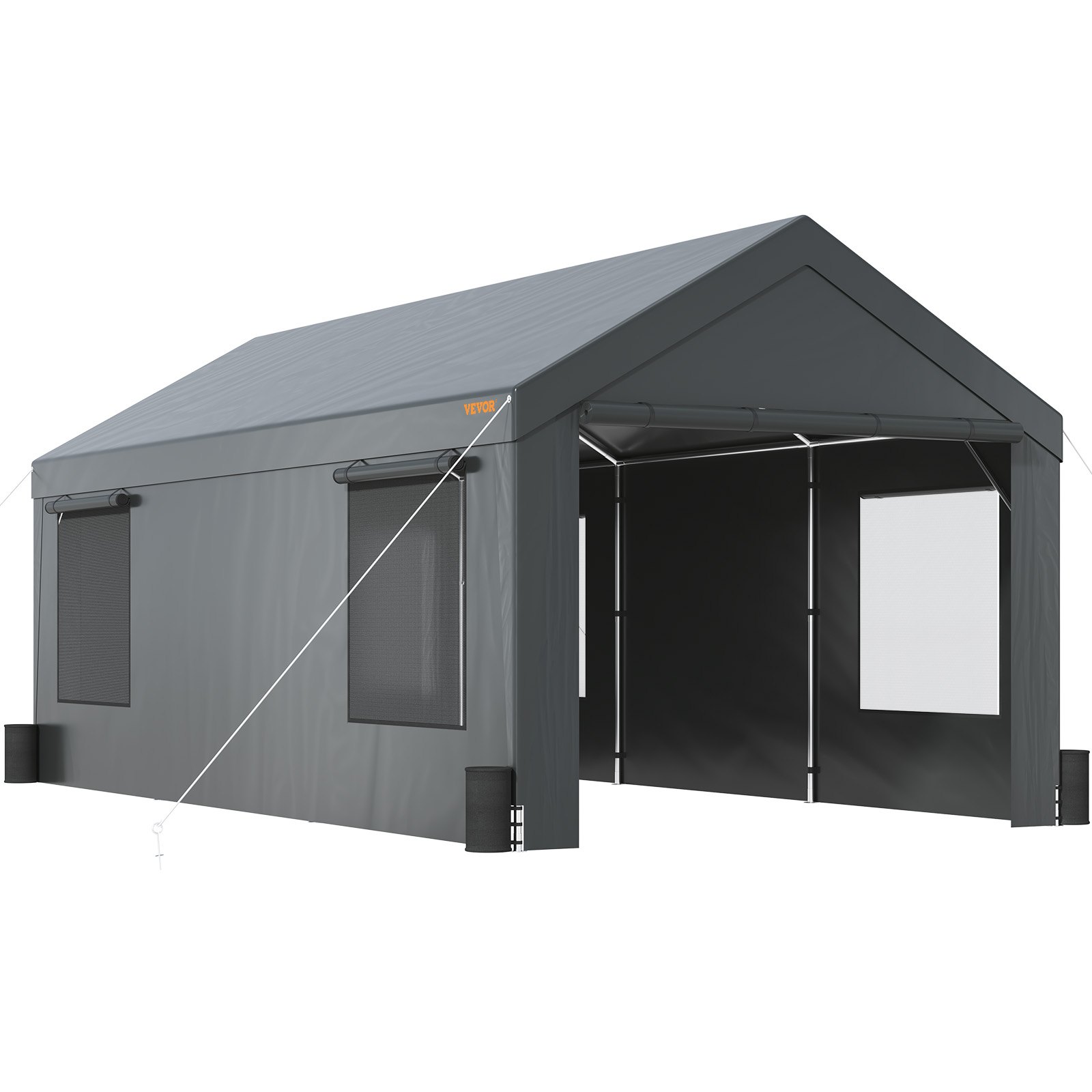 VEVOR Carport, Heavy Duty 10x20ft Car Canopy, Outdoor Garage Shelter ...