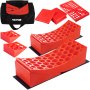 VEVOR Camper Leveler, 2 Pack RV Leveling Blocks, HDPE Curved Levelers
