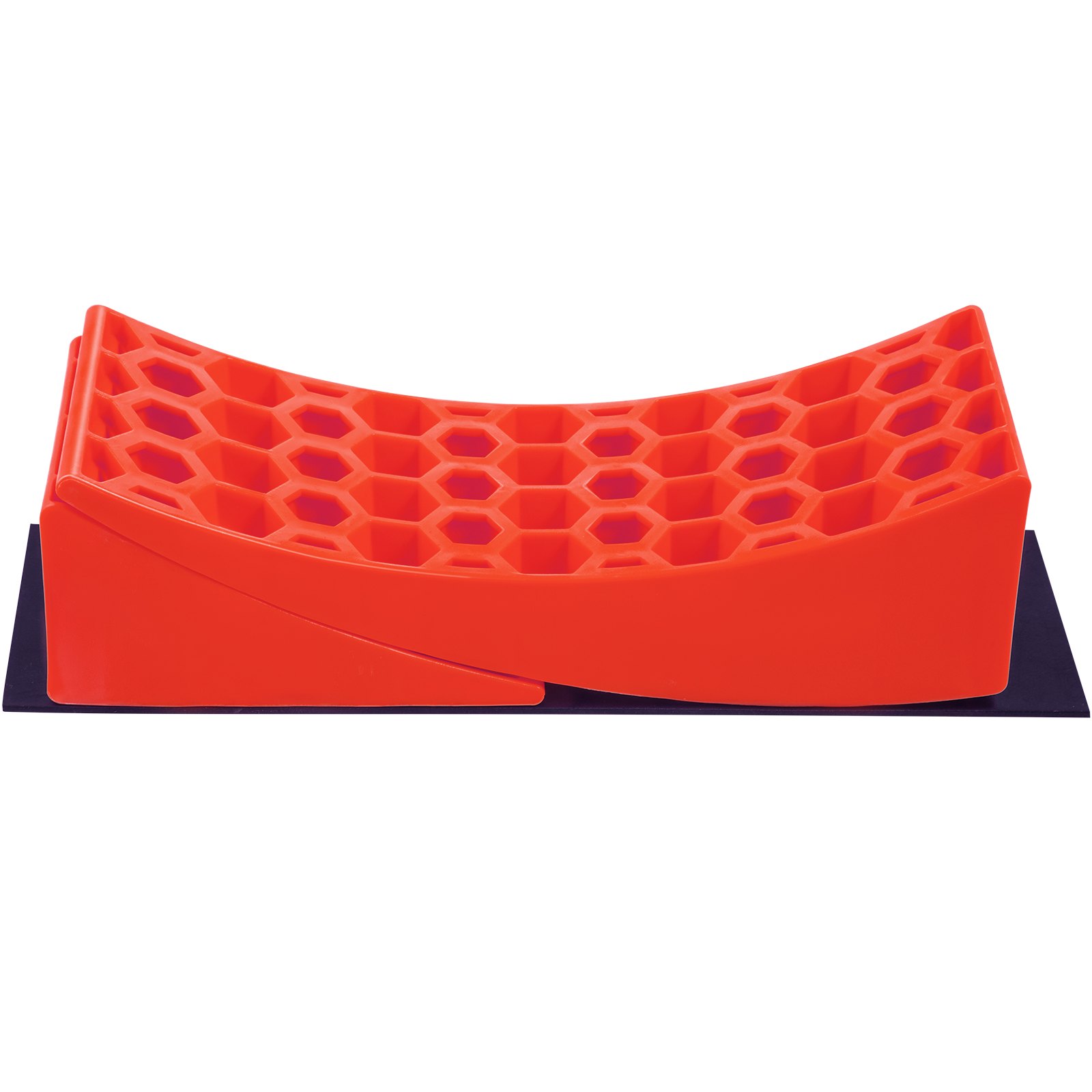 VEVOR Camper Leveler, 2 Pack RV Leveling Blocks, HDPE Curved Levelers