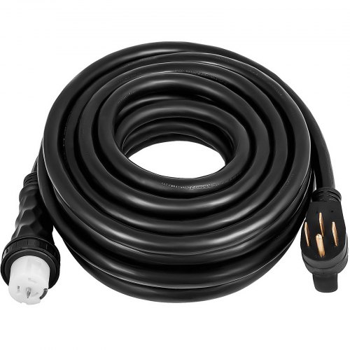 VEVOR 30Ft 50 Amp Generator Extension Cord STW 6/3 + 8/1 Generator Cord ...