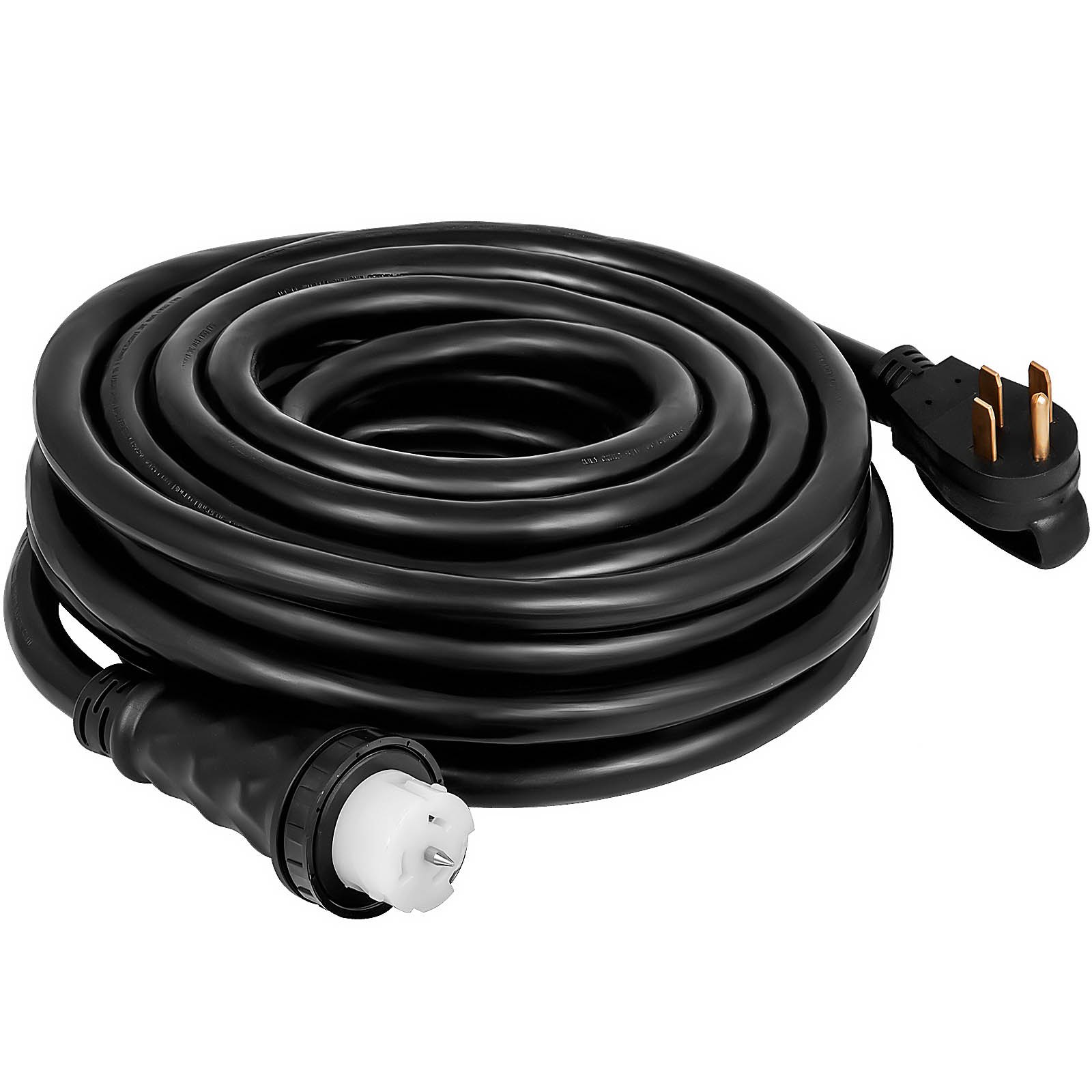 VEVOR 75Ft 50 Amp Generator Extension Cord 4 Wire 8 Gauge Generator