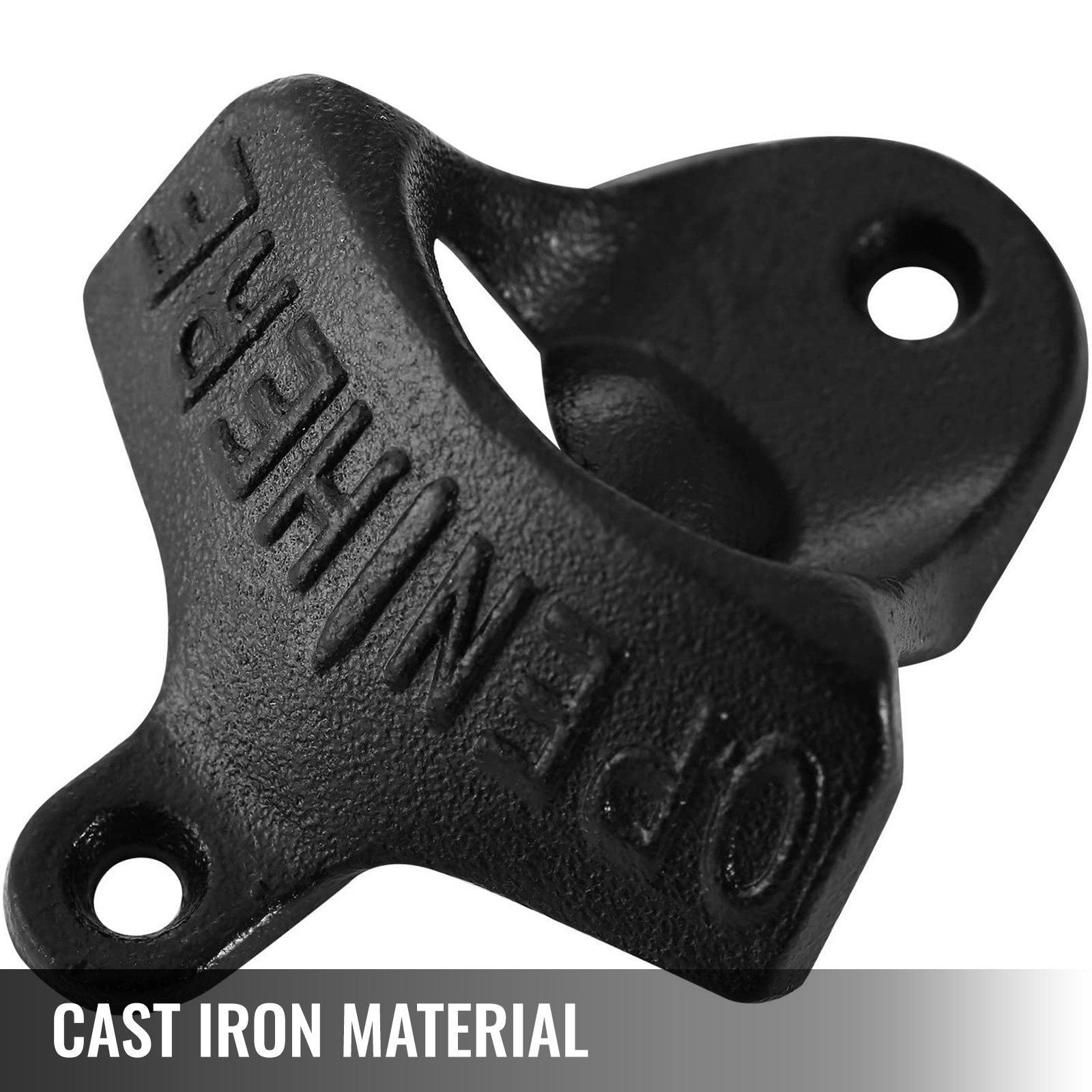 VEVOR Cast Iron Bottle Opener 100 Pcs Rustic Classic Wall Mount for