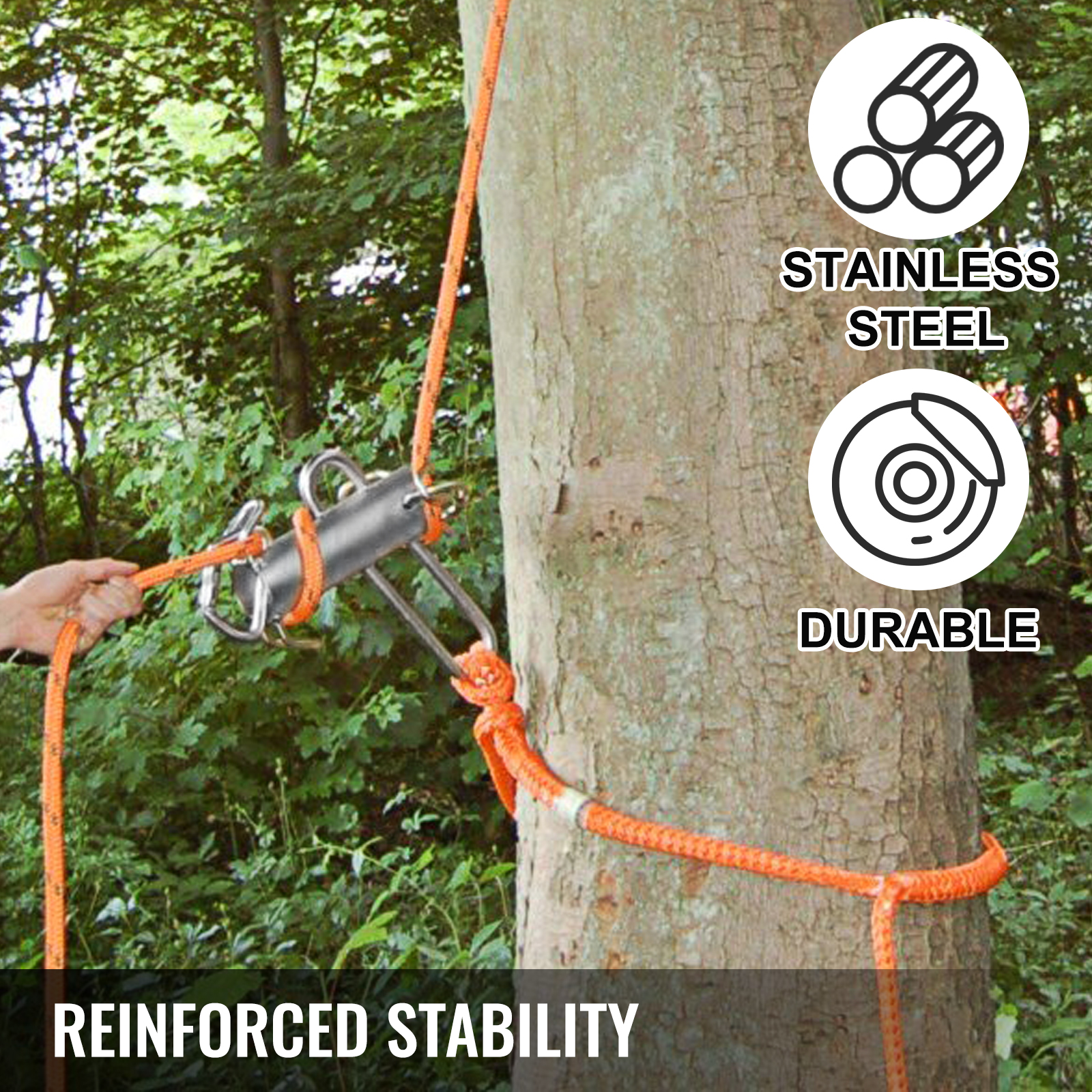 Vevor Port A Wrap 4409 Lbs, Rope Friction Device, Stainless Steel