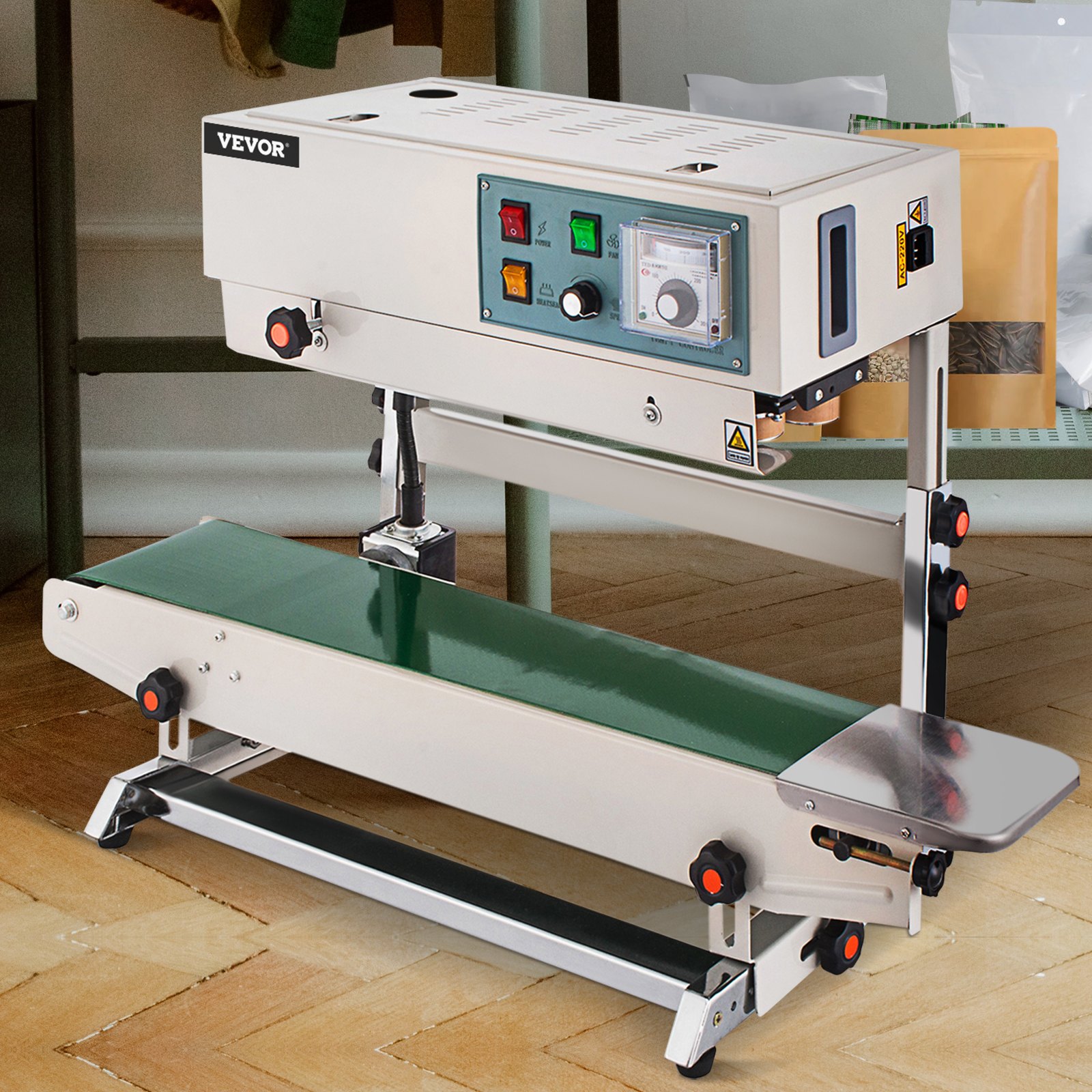 VEVOR Continuous Band Sealer FR900, Vertical Automatic Continuous