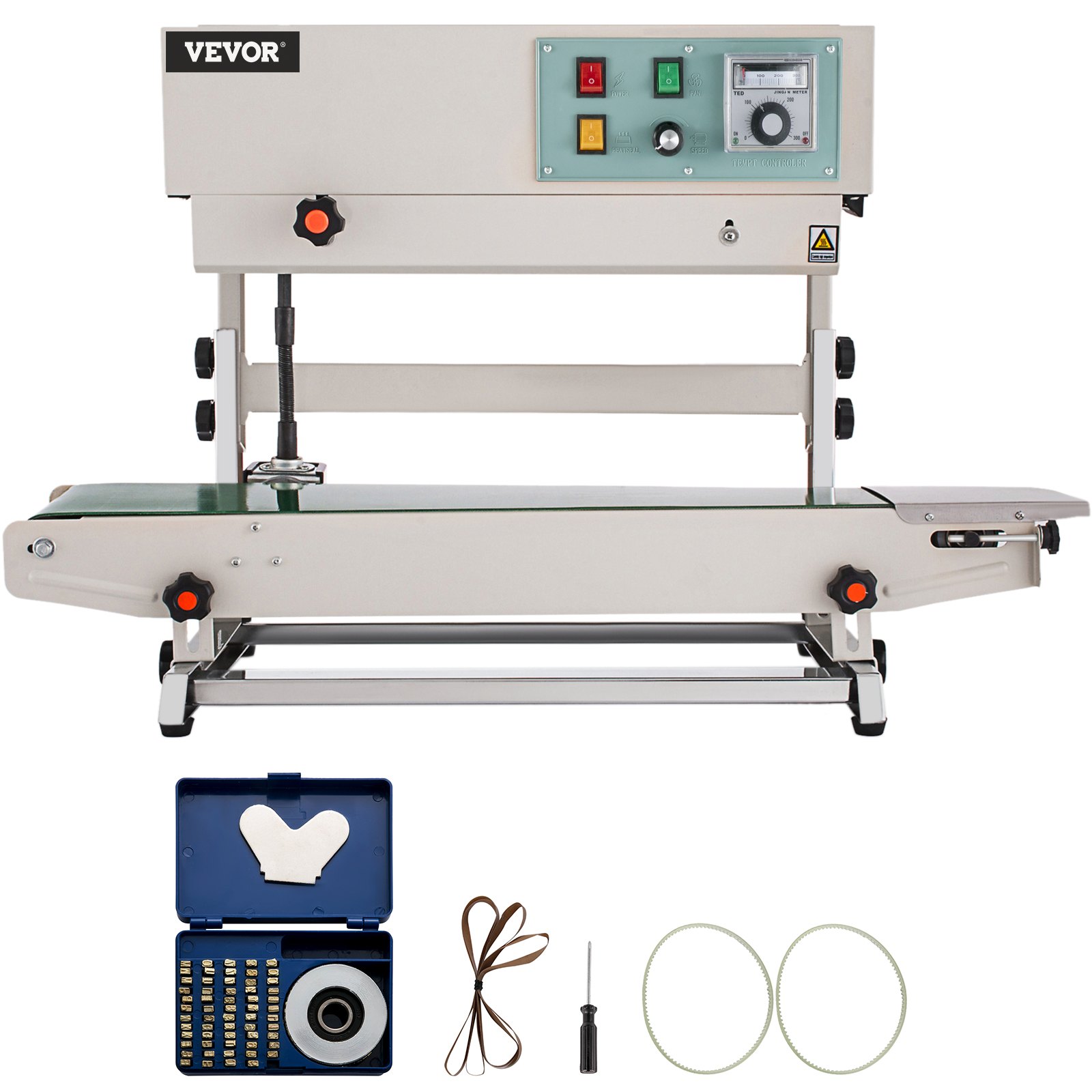 VEVOR Continuous Band Sealer FR900, Vertical Automatic Continuous