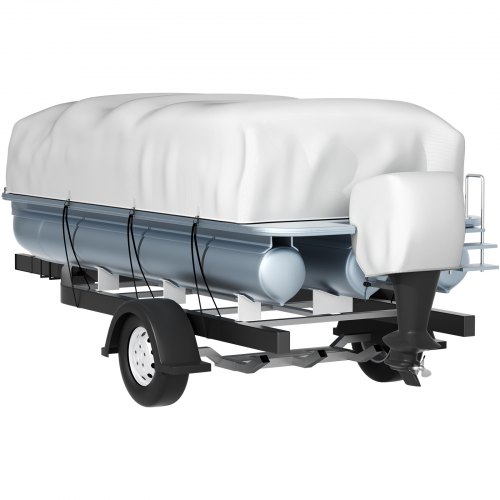 VEVOR Pontoon Boat Cover, Fit for 21'-24' Boat, Heavy Duty 600D Marine ...