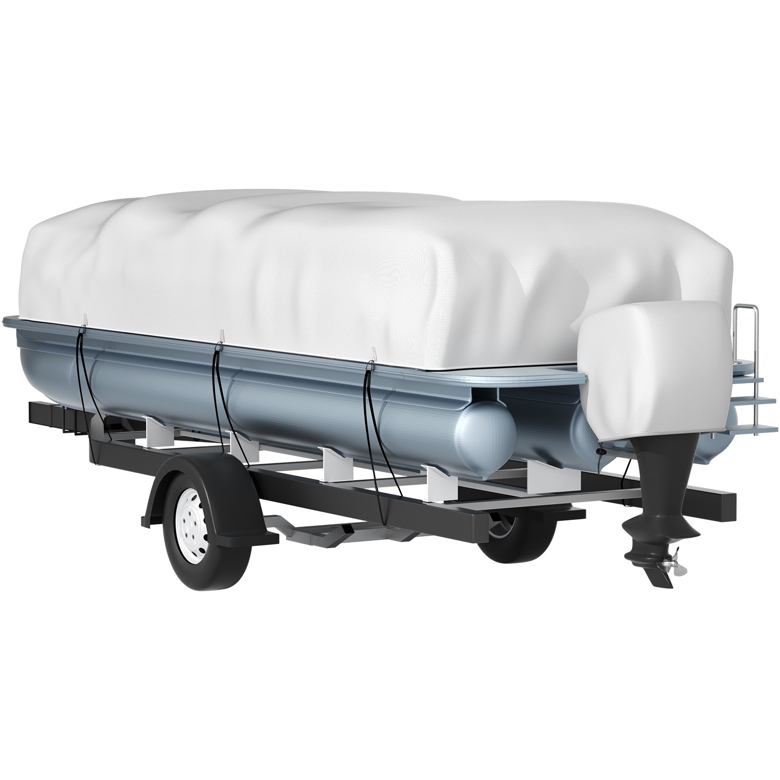 VEVOR Pontoon Boat Cover, Fit for 25'-28' Boat, Heavy Duty 600D Marine ...