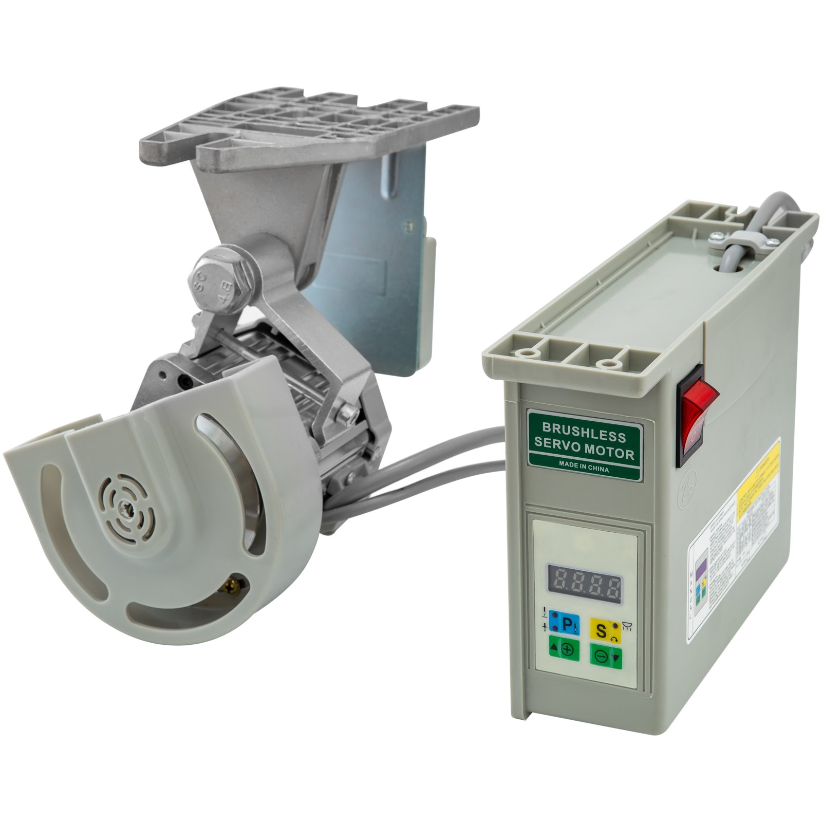 VEVOR Sewing Machine Servo Motor, 550W 110V 4500rpm Brushless Servo