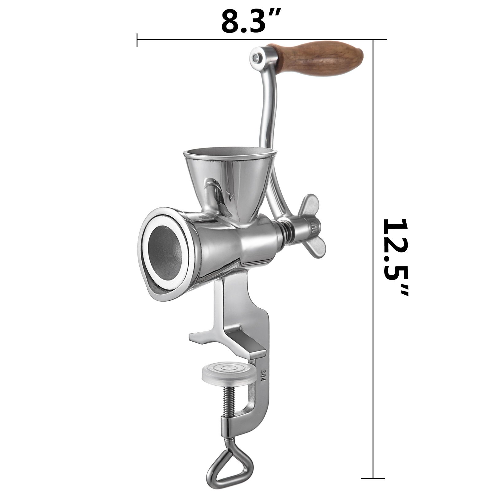 VEVOR Manual Grain Grinder, Stainless Steel Manual Grain Mill