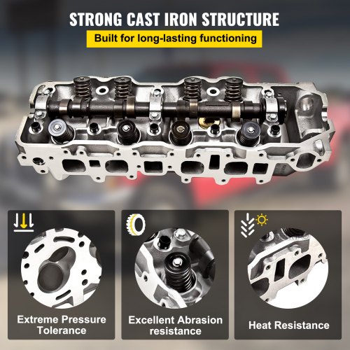VEVOR Complete Cylinder Head for 8595 22R 22RE 22RE 2.4L SOHC Pickup 4Runner Speed VEVOR US