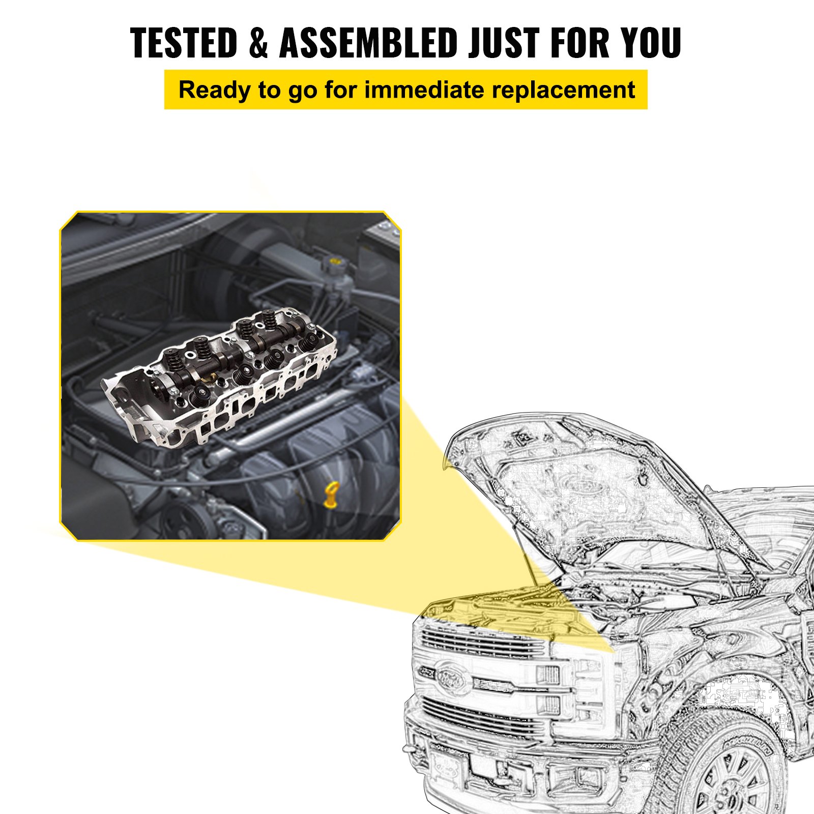 8595 Toyota 4Runner Pickup Celica 2.4 Complete Cylinder Head 22R 22RE