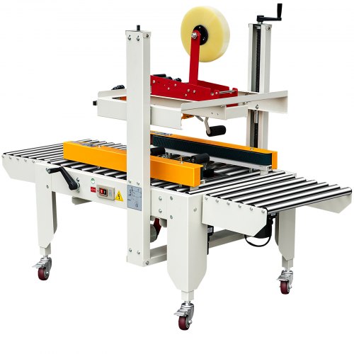 VEVOR Box Sealing Machine, 180W Case Sealer, Carton Sealer 018 m/min
