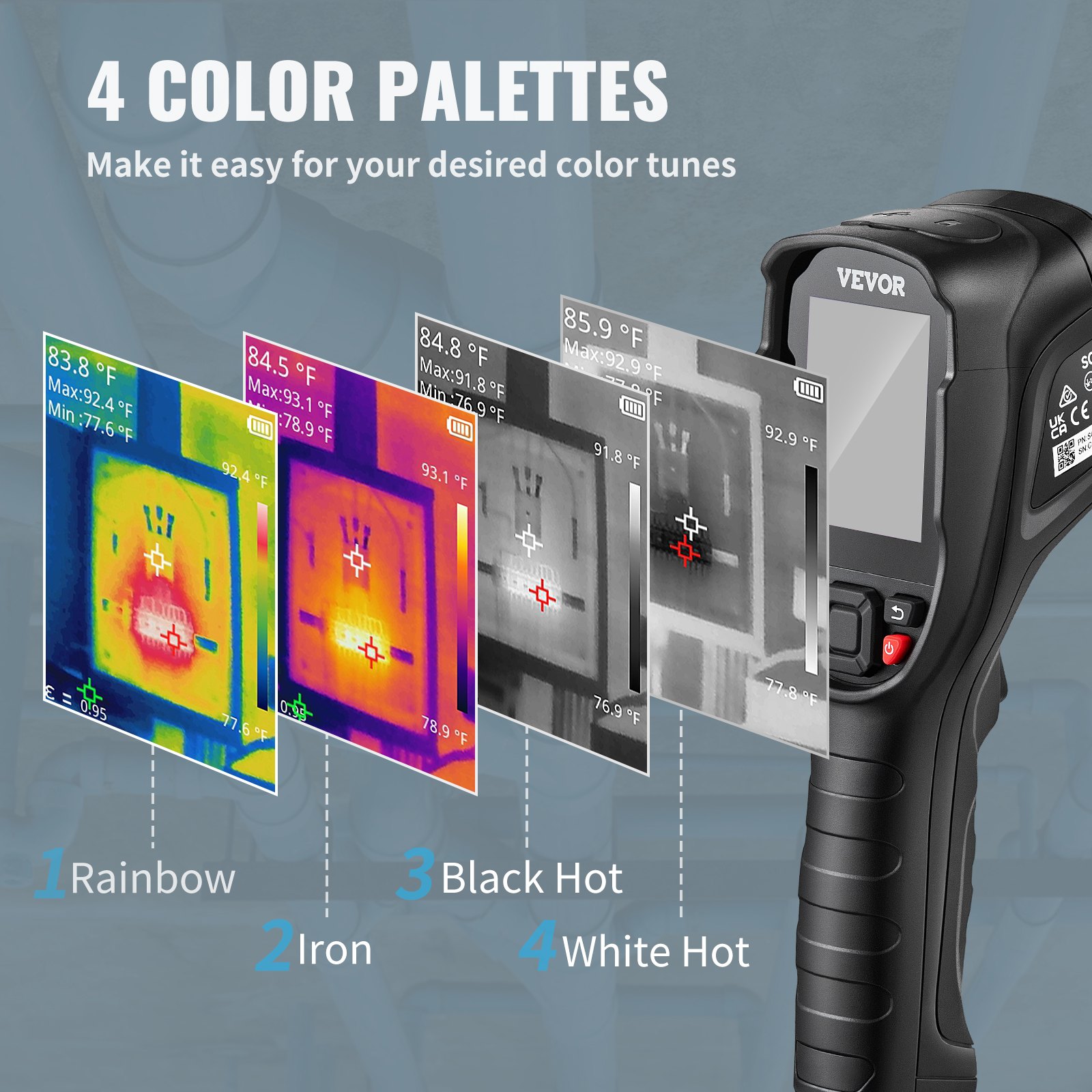 VEVOR Thermal Imaging Camera, 240x180 IR Resolution (43200 Pixels