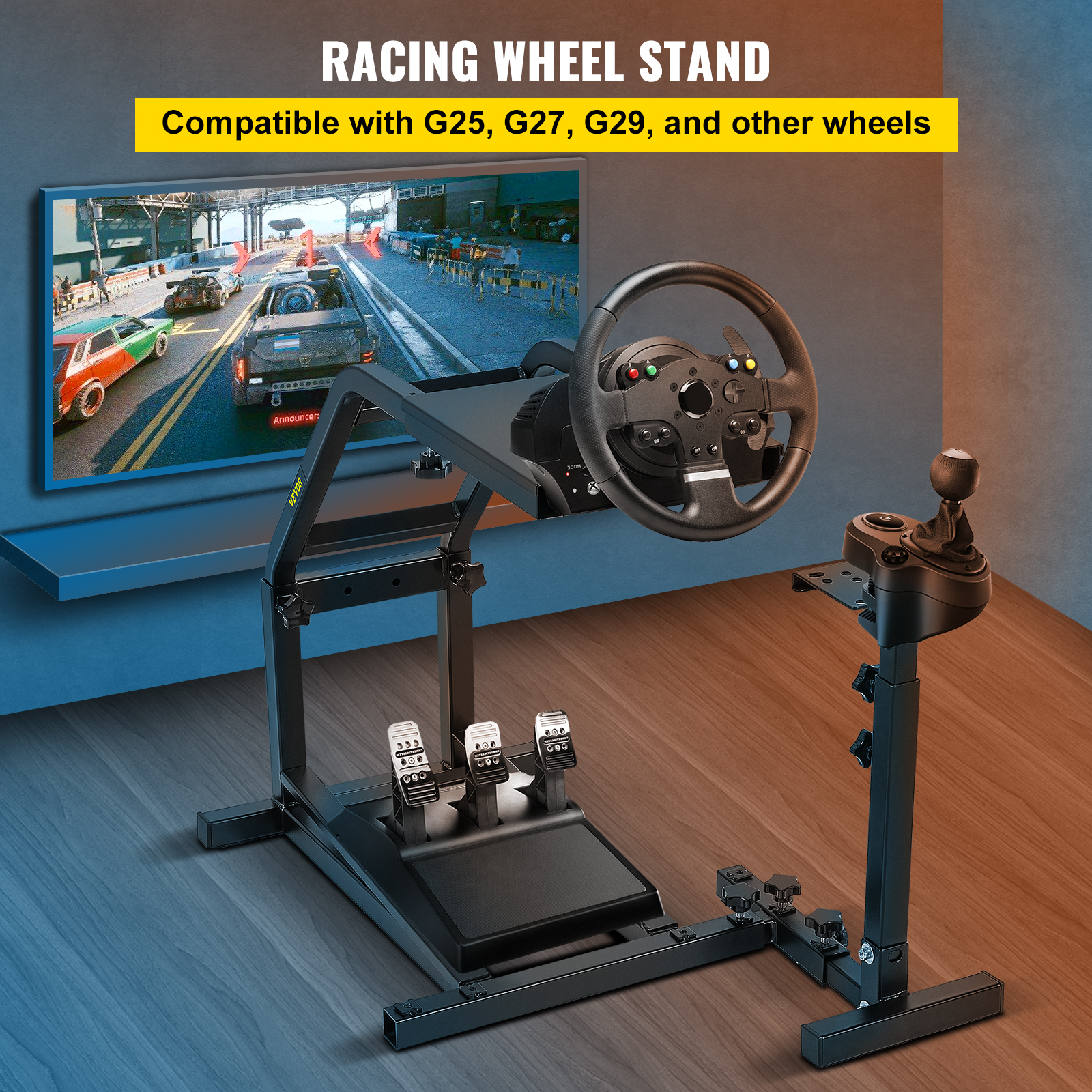Racing Simulator Steering Wheel Stand for Logitech G29, G27 and G25 ...