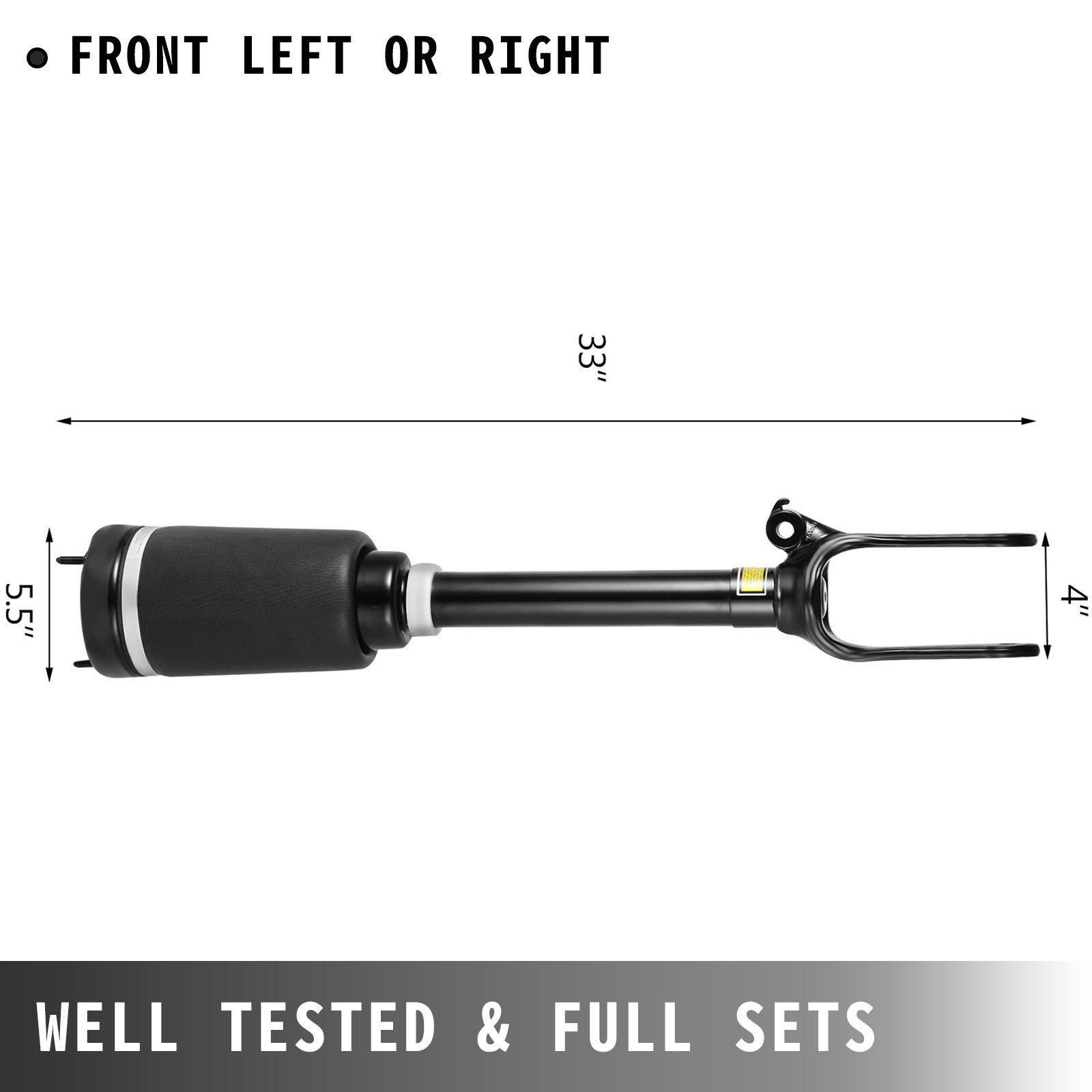 VEVOR Front Air Suspension Spring Shock Strut Air Strut Suspension