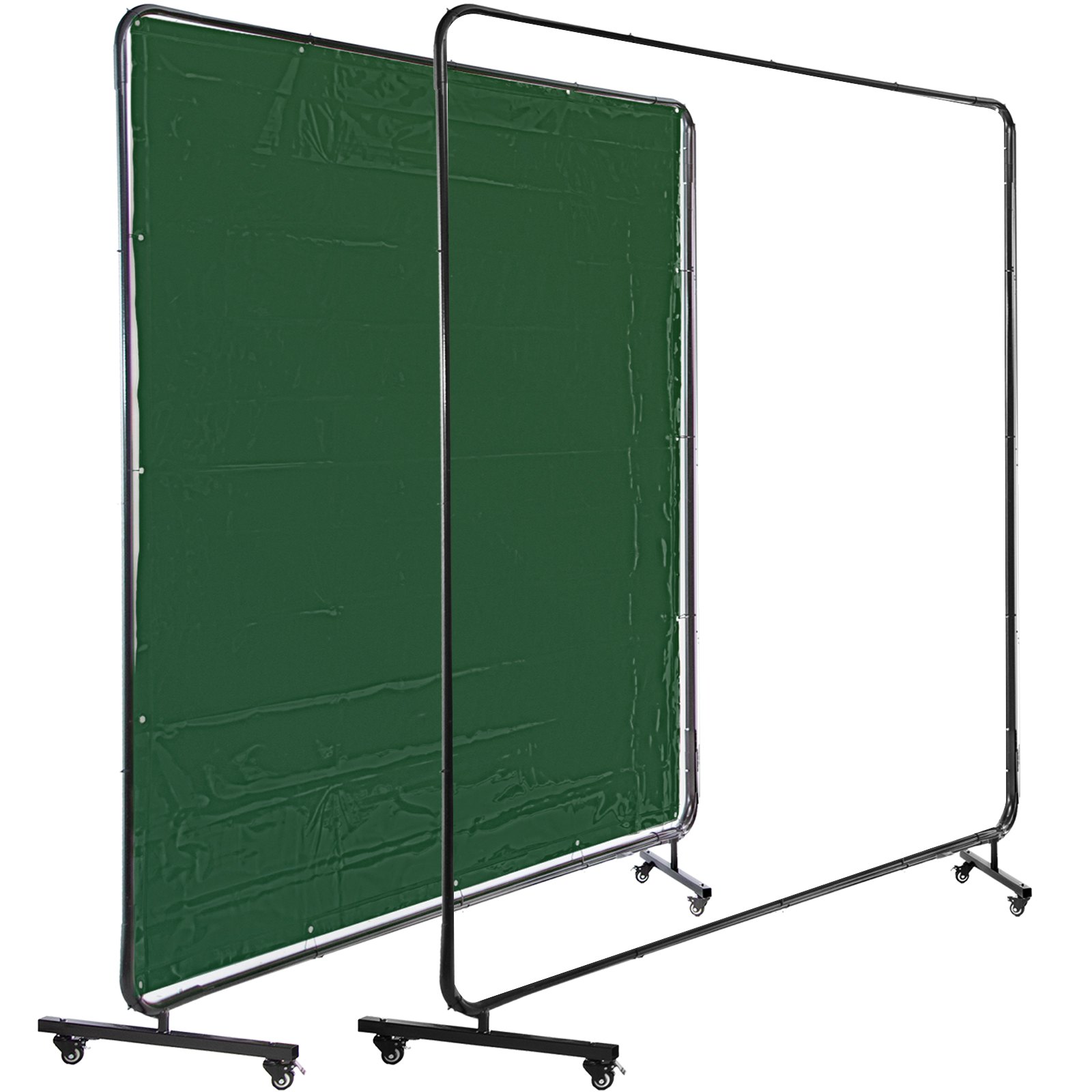 VEVOR Welding Curtain 6' x 6' Welding Screens, Flame Retardant 3 Panel