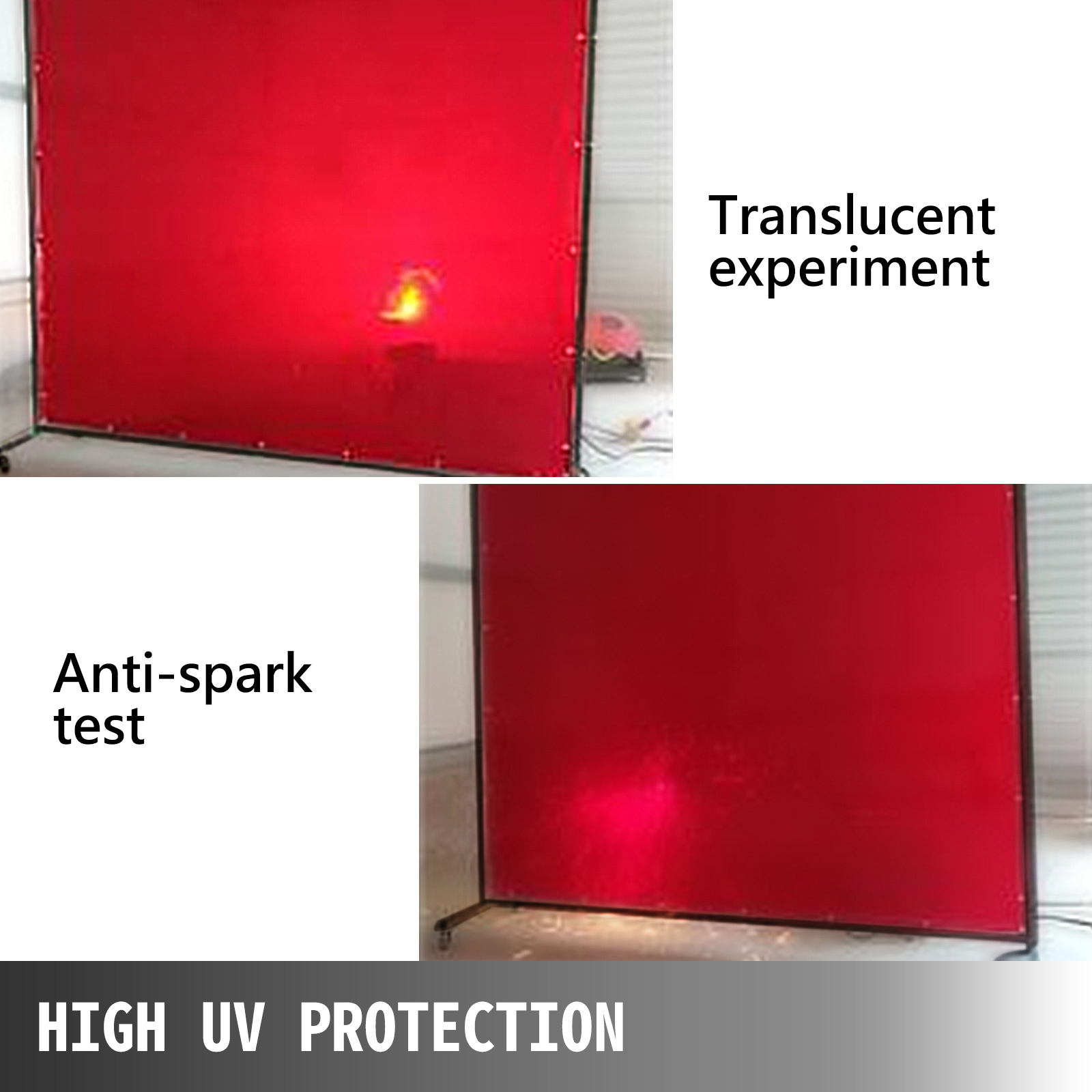 Welding Curtain Welding Screens 6' x 8' Flame Retardant Vinyl with