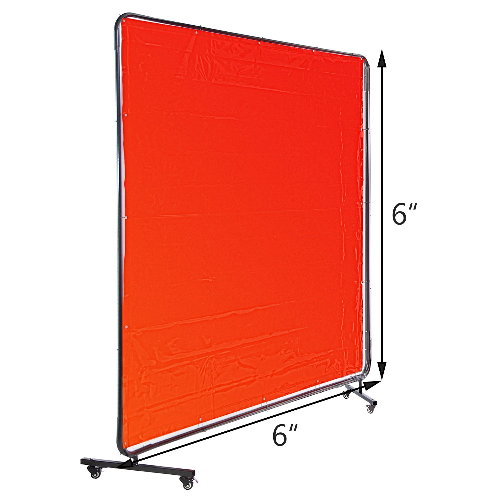 VEVOR Welding Screen Welding Curtain 3 Panel 6' x 6' Flame Retardant