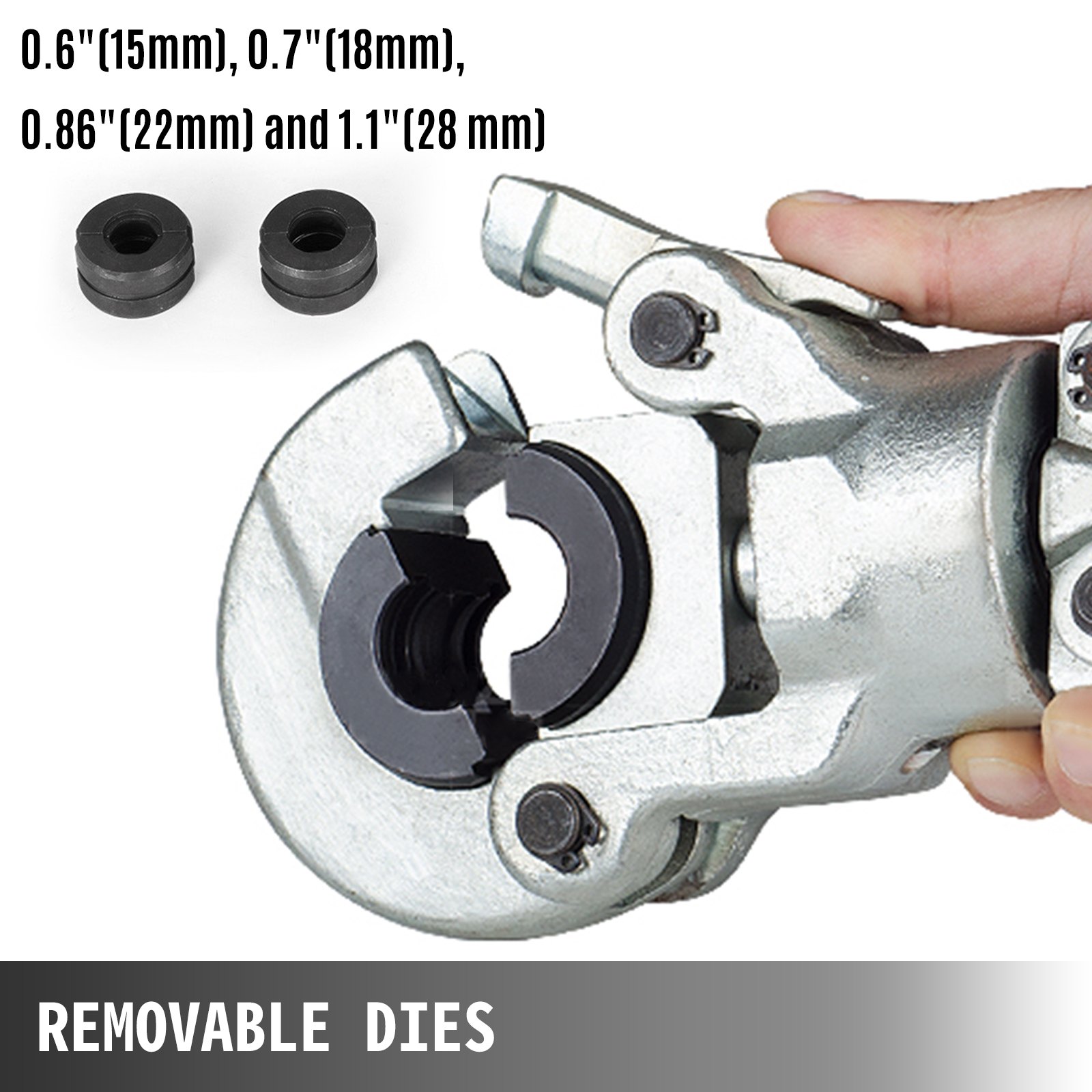 VEVOR VEVOR ?1528Mm Hydraulic Pipe Crimping Tool from 15 to 28 Mm, 6