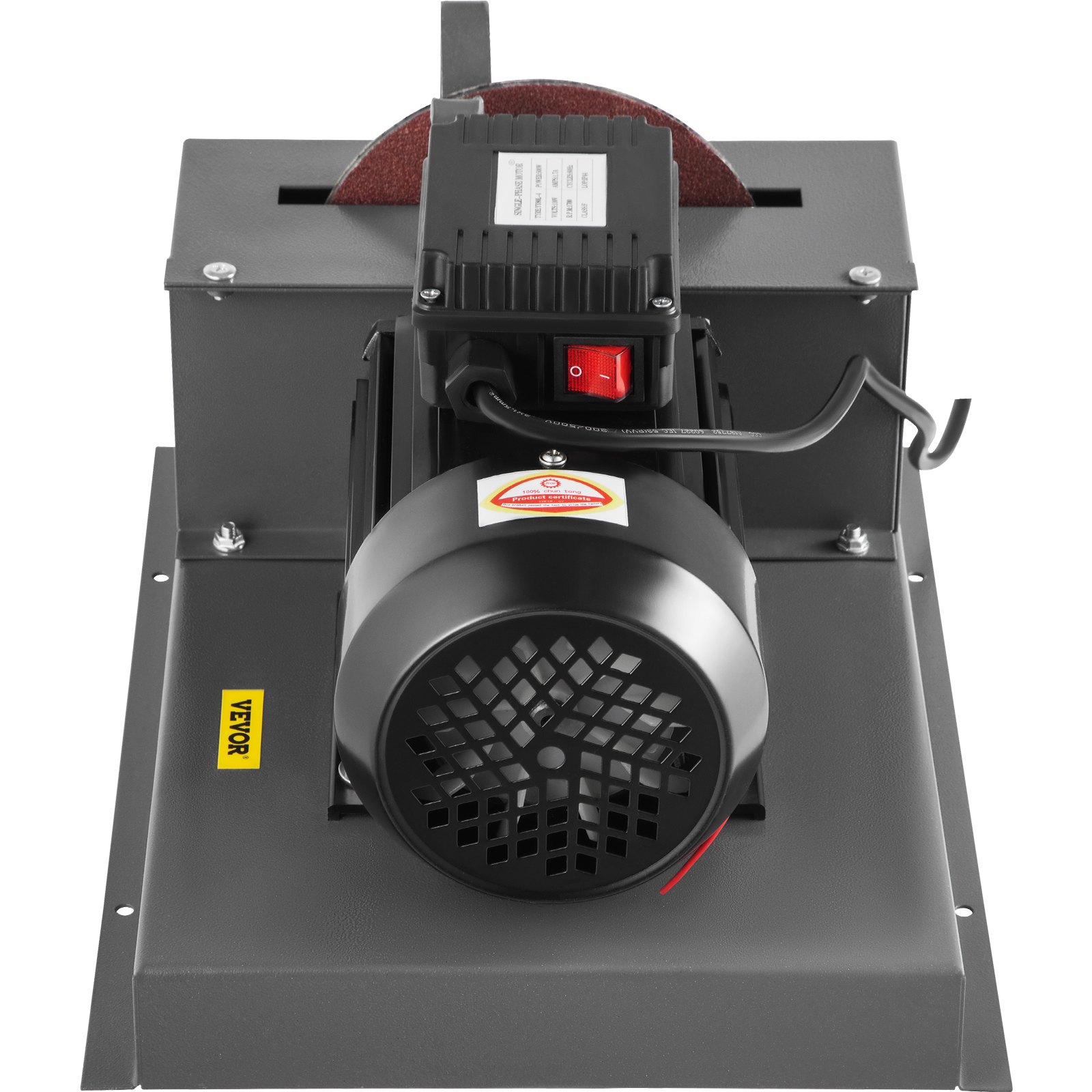 VEVOR Lawnmower Blade Grinder, 2/3 HP 1700 RPM Motor with 7'' Diameter