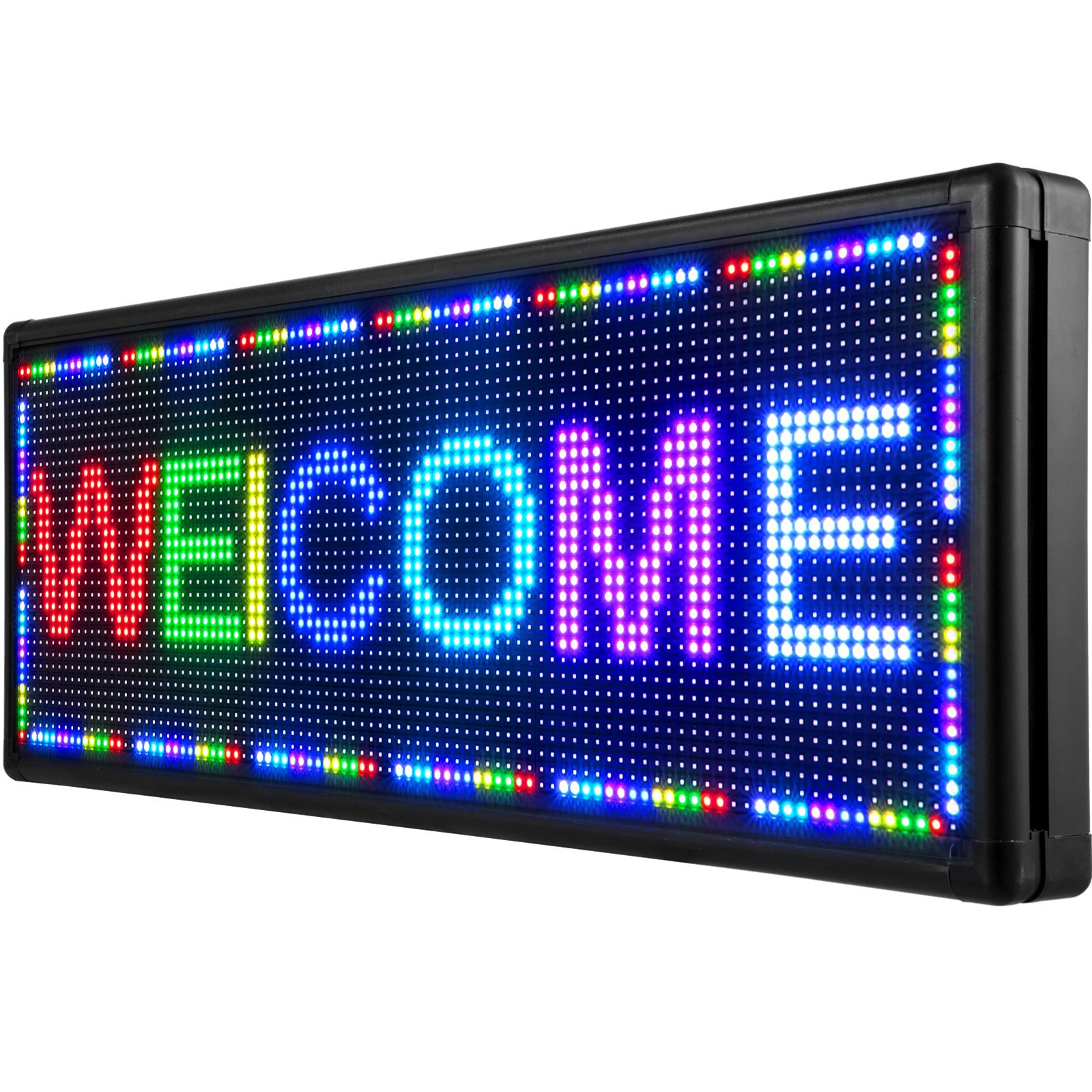 Vevor Led Sign 40 X 15 Inch Digital Sign 96 X 96 Hd Resolution Seven