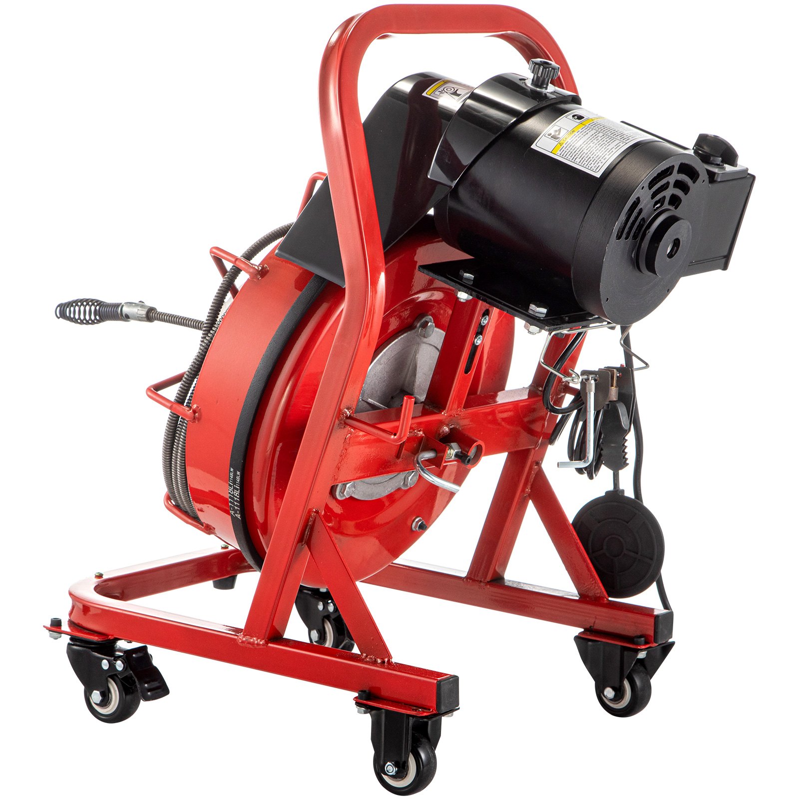 VEVOR Electric Drain Auger, 75' x 3/8", 250W Drain Cleaner Machine Fit