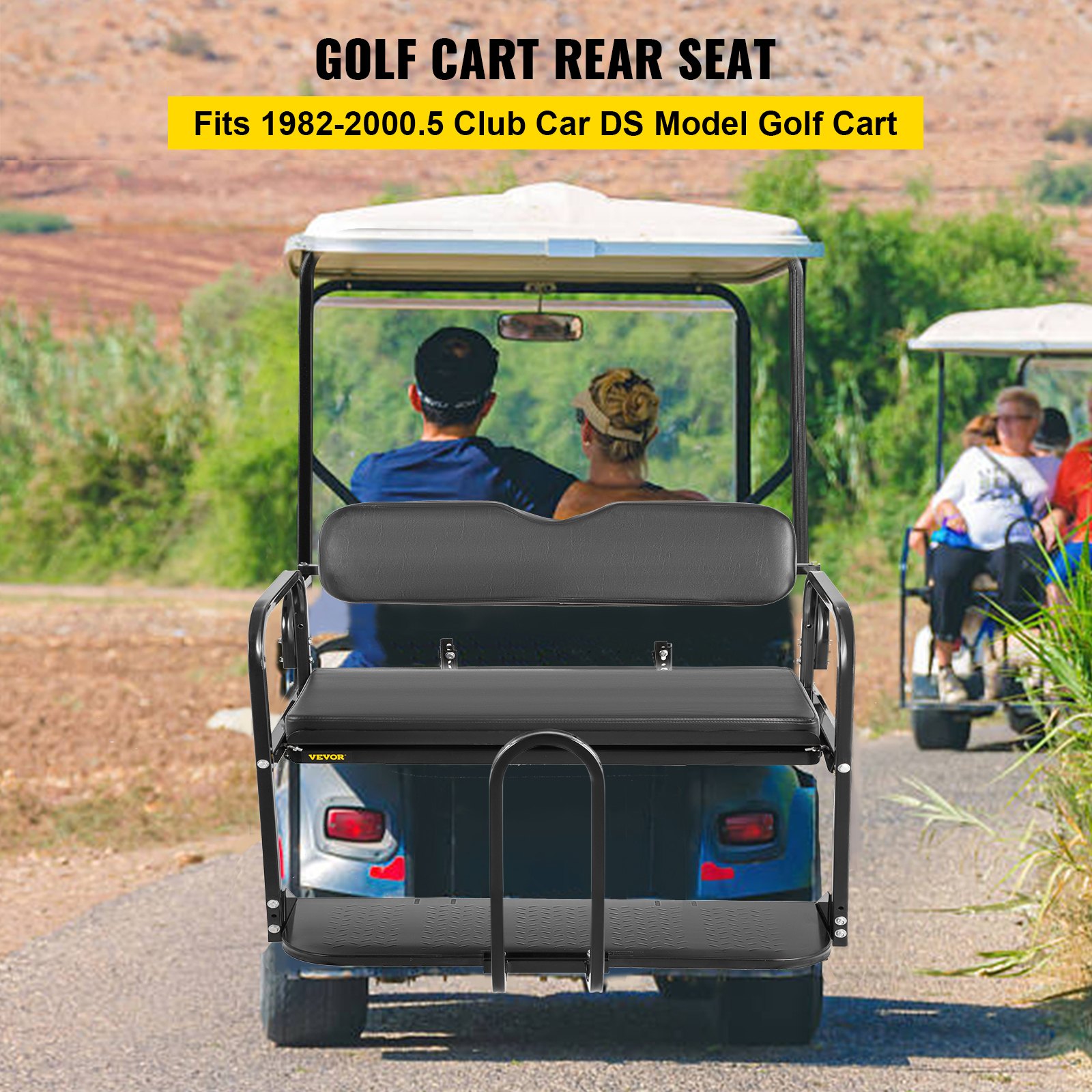 VEVOR Golf Cart Rear Seat, Club Car Rear Seat for Club Car DS 19822000.5, Heavy Duty Golf Cart