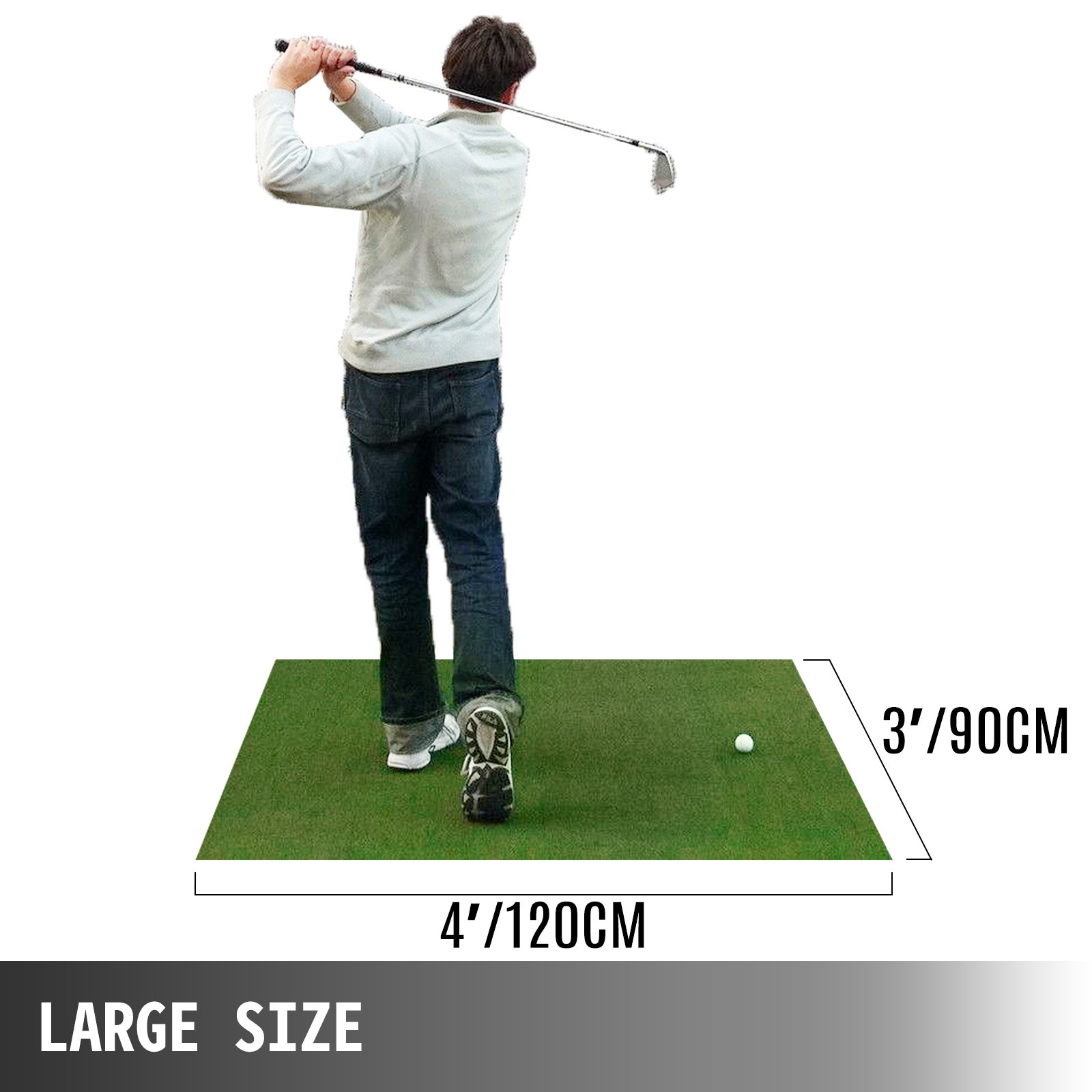 New 3x4Ft Backyard Golf Mat Residential Training Hitting Pad VEVOR US