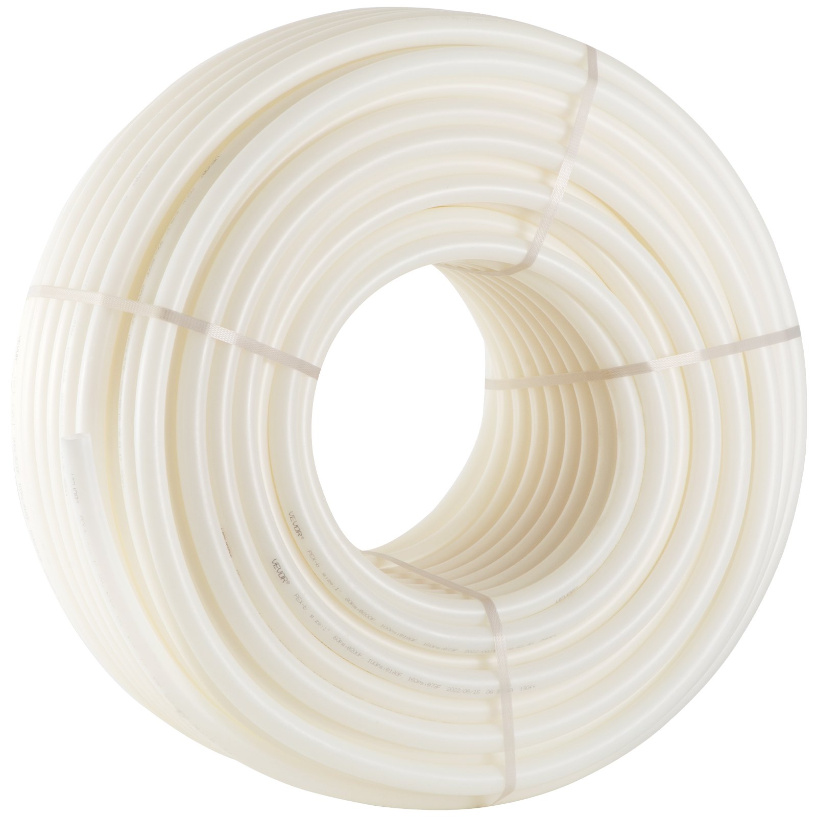 VEVOR PEX Pipe, 1 Inch x 500 FT PEX Tubing, Non Oxygen Barrier White