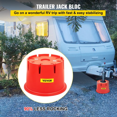 VEVOR VEVOR Trailer Jack Block Trailer Stabilizer 1PC HDPE RV Block
