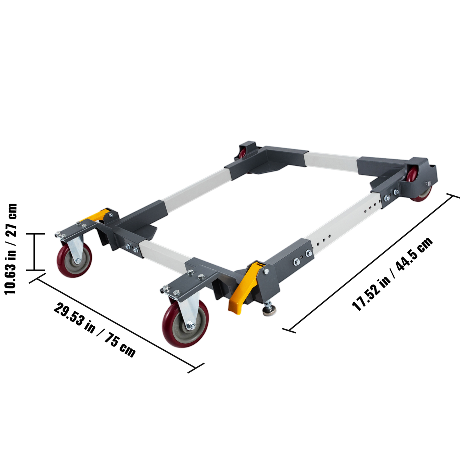VEVOR Adjustable Universal Mobile Base 1500 LBS LoadBearing Capacity HeavyDuty Mobile Base