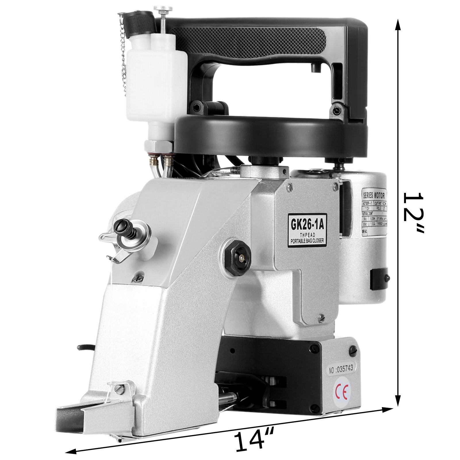 VEVOR Bag Closer Machine 110V Portable Electric Sewing Machine 90W Bag