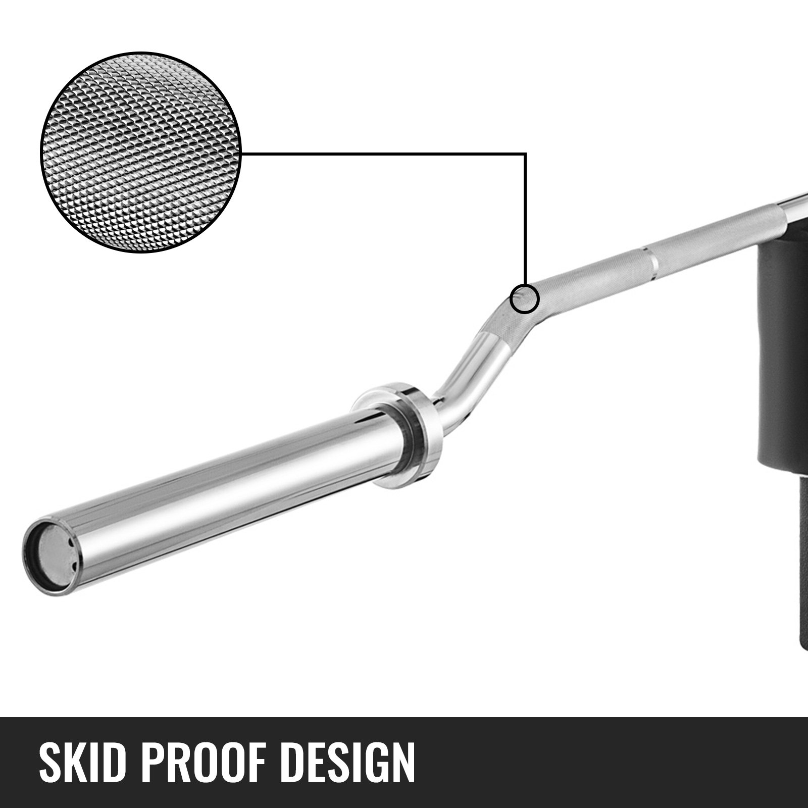 VEVOR Olympic Safety Squat Bar, Fitness Squat Olympic Bar, 700lbs