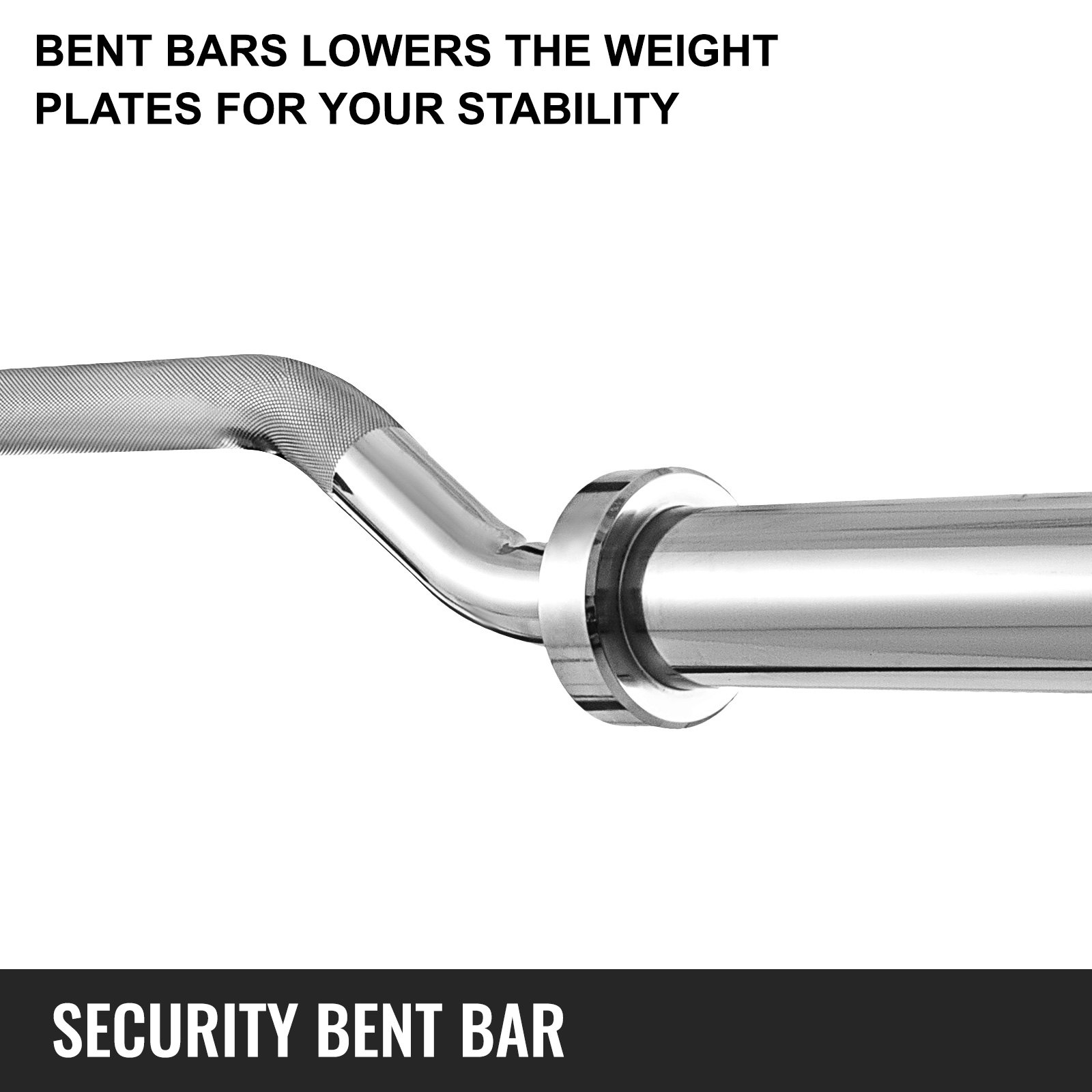 VEVOR Olympic Safety Squat Bar, Fitness Squat Olympic Bar, 700lbs