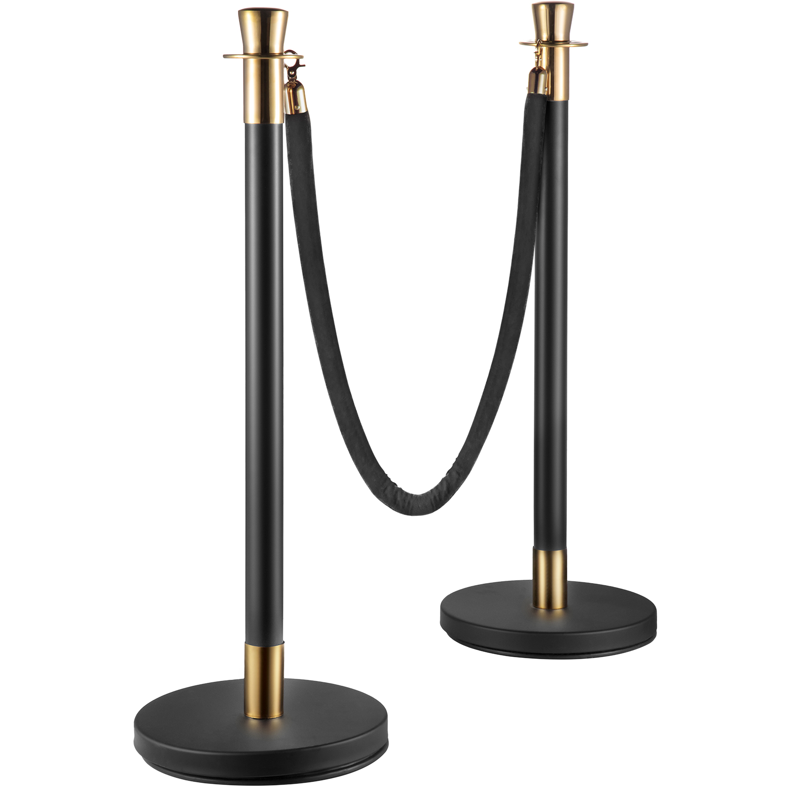 VEVOR Crowd Control Stanchion, Set of 6 Pieces Stanchion Set, Stanchion ...