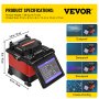 VEVOR Fiber Fusion Splicer Automatic Focus A-80S FTTH Fiber Optic ...