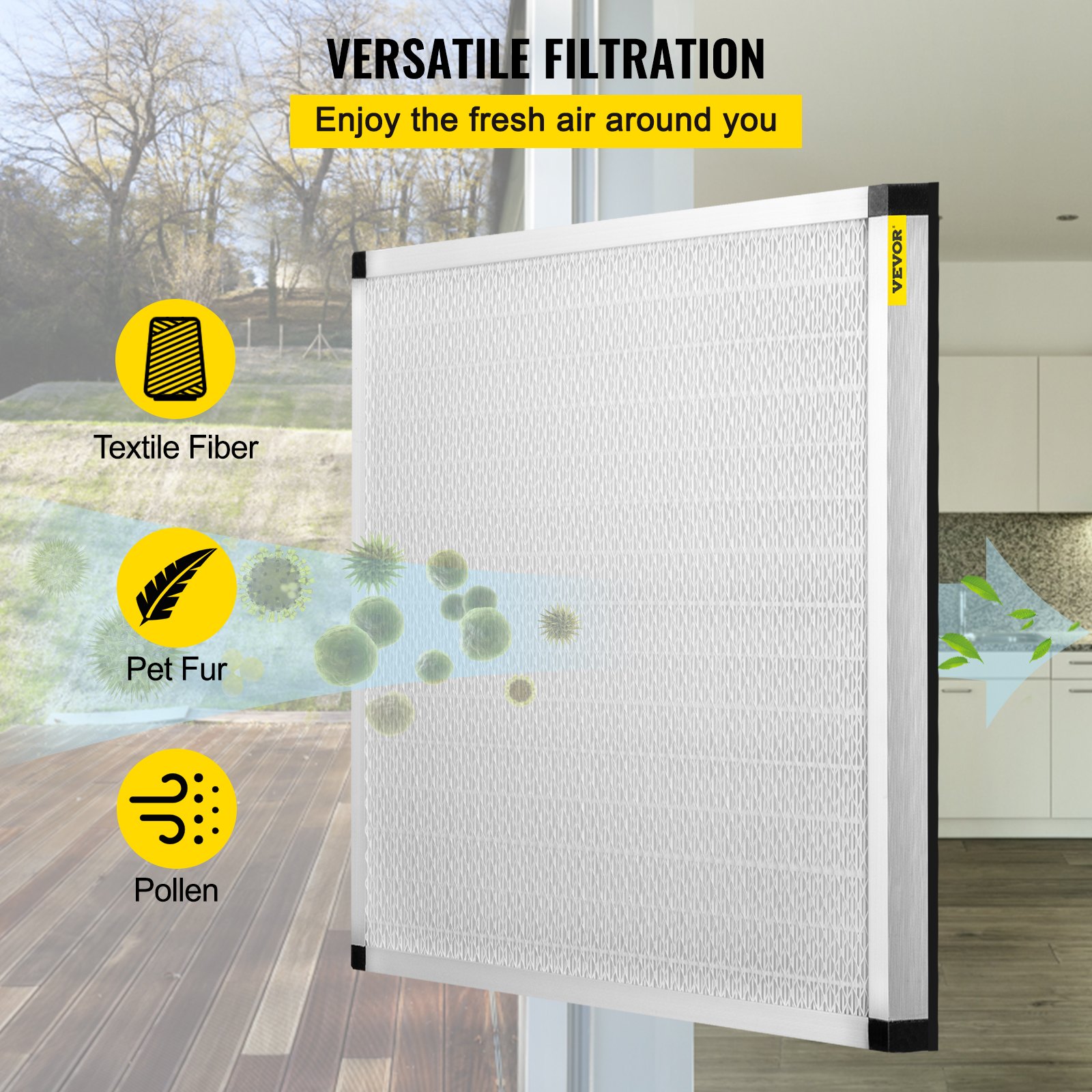 VEVOR Filter Replacement, Active Carbon Air Filter, Ac Filter, High